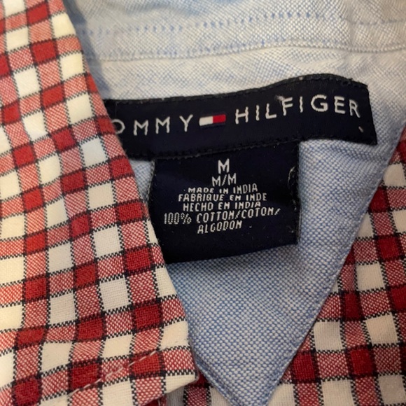 Tommy Hilfiger Button Down Short Sleeve Shirt M - Picture 5 of 6